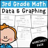 3rd Grade Data & Graphing Worksheet Pack | Math Activities