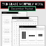 3rd Grade December Packet {Morning Work, Extra Practice, H