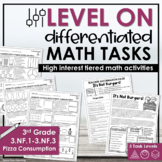 3rd Grade Differentiated Math Worksheets Fractions 3.NF.1 