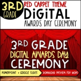 3rd Grade Digital Awards PowerPoint | Red Carpet Theme | D