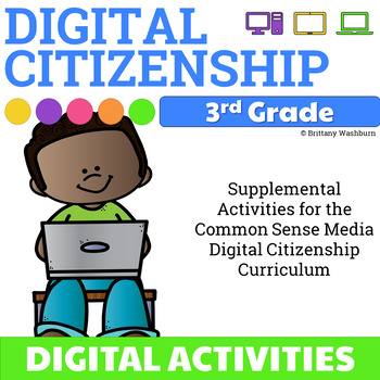 Preview of 3rd Grade Digital Citizenship Activities