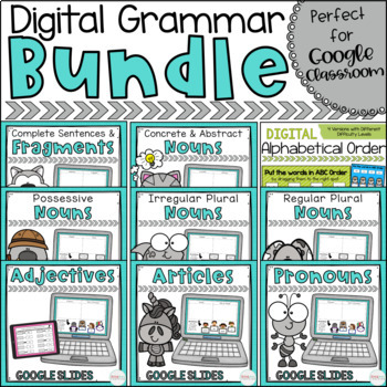 Preview of 3rd Grade Digital Grammar Bundle 