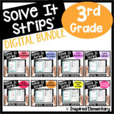 3rd Grade Digital Math Centers | Digital Solve It Strips®