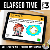 3rd Grade Digital Math Game | Elapsed Time | Distance Learning