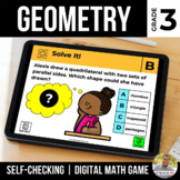 3rd Grade Digital Math Game | Geometry | Distance Learning