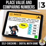 3rd Grade Digital Math Game | Place Value | Comparing Numbers