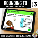 3rd Grade Digital Math Game | Rounding | Distance Learning