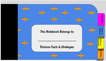 Preview of 3rd Grade Digital Math Notebook Division Facts & Strategies (Go Math ch 7) 