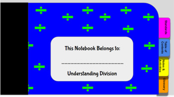 Preview of 3rd Grade Digital Math Notebook Understanding Division (Go Math Ch 6)