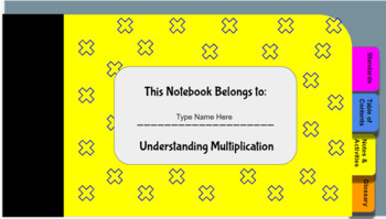 Preview of 3rd Grade Digital Math Notebook Understanding Multiplication (Go Math Ch 3)
