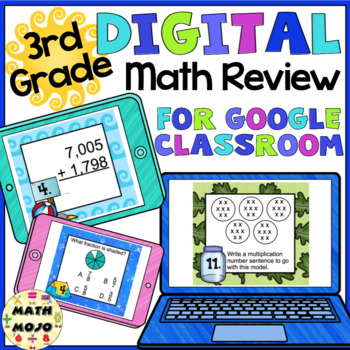 Preview of 3rd Grade Digital Math Review