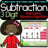 3rd Grade Digital Math Review - Subtraction With Regroupin