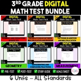 3rd Grade Digital Math Test Bundle