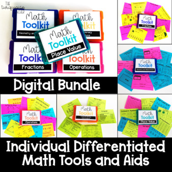 Preview of 3rd Grade Digital Math Tool Kit Aids Year Long Bundle Distance Learning Google