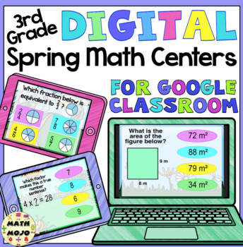 Preview of 3rd Grade Digital Spring Math Centers
