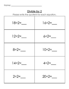 3Rd Grade Division Practice By Rachael Bensley | Tpt
