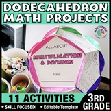 3rd Grade Math Review Crafts, Activities, Dodecahedron Mat
