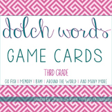 3rd Grade Dolch Sight Word Game Cards