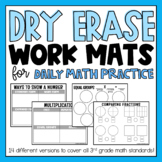 3rd Grade Dry Erase Work Mats - Daily Math Practice