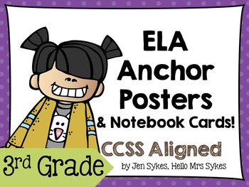Preview of 3rd Grade Anchor Charts ~ RL and RI standards