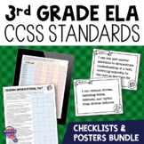 3rd Grade ELA CCSS Standards I Can Posters & Checklists Bundle