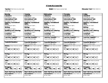 3rd Grade Ela Common Core Lesson Plan By Savvy Educator Tpt