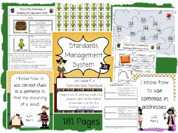 Preview of 3rd Grade ELA Common Core Standards Manangement System