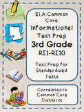 3rd Grade ELA Common Core Test Prep: All Informational Standards