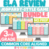 3rd Grade ELA Jeopardy Review Game Bundle | Comprehensive 