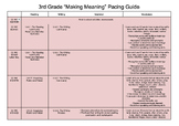 3rd Grade ELA "Making Meaning" Full Year Pacing Guide