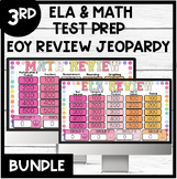 3rd Grade ELA & Math Test Prep EOY Review | Jeopardy Game 
