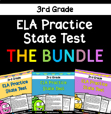3rd Grade ELA Practice State Test BUNDLE: State Test Prep