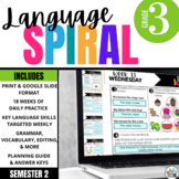 3rd Grade ELA Spiral Review | 2nd Semester Daily Language 
