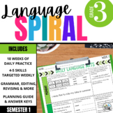 3rd Grade ELA Spiral Review: Daily Oral language & Grammar