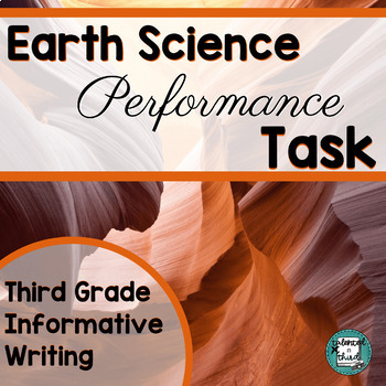 Preview of 3rd Grade ELA State Test Prep | ELA Performance Task Practice Earth Science