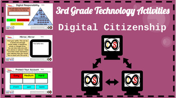 Preview of 3rd Grade ELA Technology Activities - Google Slides (Digital Citizenship ONLY)