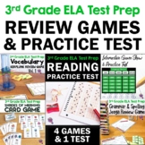 3rd Grade ELA Test Prep Bundle 4 Games & Reading Practice 