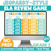 3rd Grade ELA Review Jeopardy Game | Reading Informational