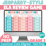 3rd Grade ELA Test Prep JeopardyReview Game | Reading Lite