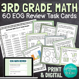 3rd Grade EOG Math Review Task Cards End of Grade Common C