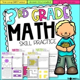 3rd Grade EOY Math Review Skill Practice | Summer Packet |