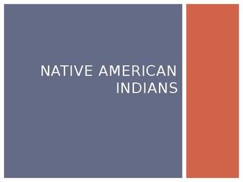Preview of 3rd Grade Early American Indian Cultures PowerPoint