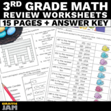 3rd Grade Easter Math Review Packet of Easter Math Activit
