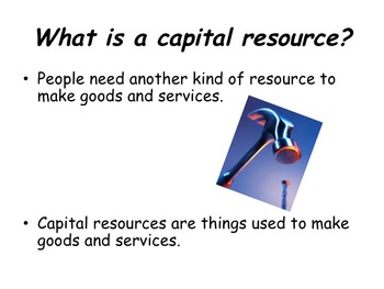 Preview of 3rd Grade Economics Capital Resources Powerpoint