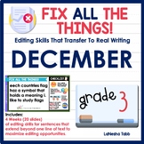 3rd Grade Editing Practice December