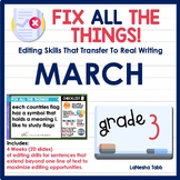 3rd Grade Editing Practice March