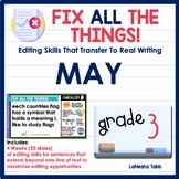 3rd Grade Editing Practice May