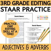 3rd Grade Editing STAAR Practice - Adjectives and Adverbs