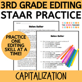 3rd Grade Editing STAAR Practice - Capitalization