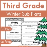 Third Grade Emergency Sub Plans for Winter